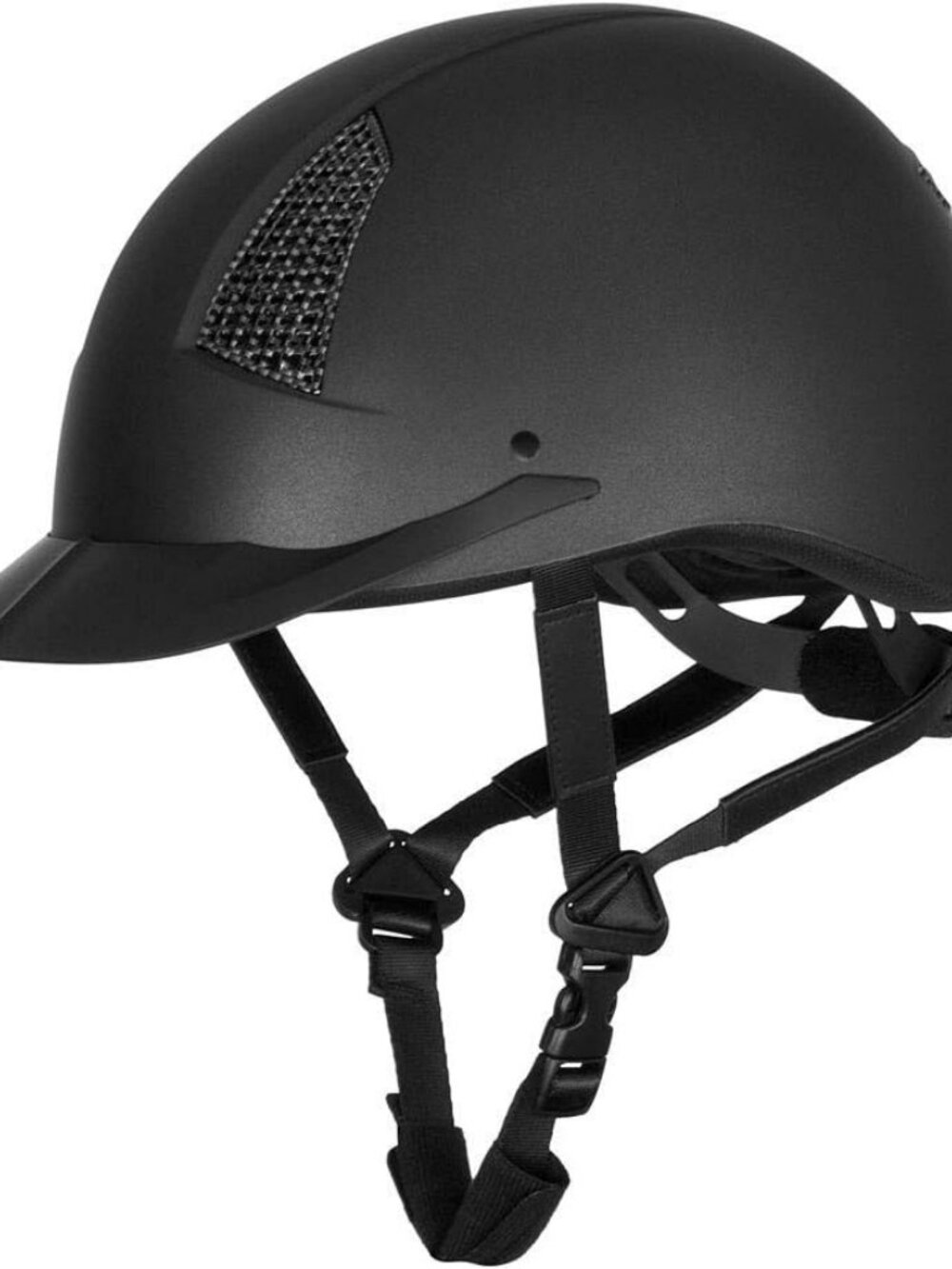 Black Riding Helmet - Comfortable Safety Headgear